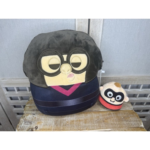 NEW Squishmallow Incredibles Plush Set – 10" Edna Mode & 5" Jack-Jack Disney Pix - Picture 2 of 9